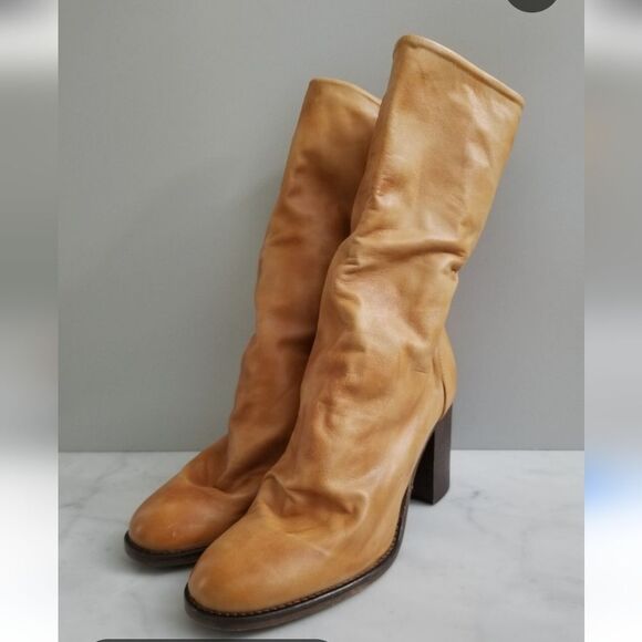 Free People Shoes - Free People Elle Block Heel Boots Size Euro 40/US 10 NWOT